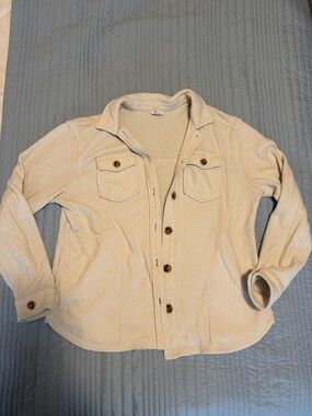 Sonoma Cream Cozy Fleece Pullover